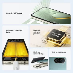 Smartphone POCO C81 Pro Versão Global 6,9 polegadas Display 120Hz Bateria de 6000mAh UNISOC T7250 Octa-core HyperOS 3 2026 Telefone Móvel