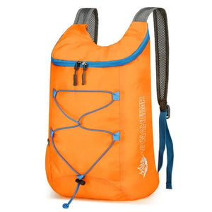 Mochila Dobrável Multifuncional para Atividades ao Ar Livre, Alta Densidade, Leve, Impermeável, de Nylon, Bolsa Esportiva para Camping, Caminhadas e Viagens
