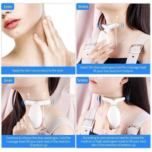 Dispositivo de Lifting Facial para Pescoço, Massagem Facial e Ocular, Introduzidor de Microcorrente, Rejuvenescimento da Pele, Antienvelhecimento, Dispositivo de Beleza, Massageador Facial