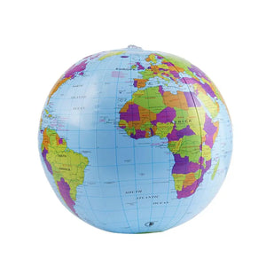 Bola de Praia Inflável 12/16 Polegadas Globo Mapa Brinquedo Educação Geografia Ensino Balão Props Para Crianças Adultos Presentes Criativos
