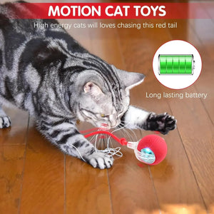 Novo Brinquedo Interativo para Gato, Bola de Gato Automática e Recarregável, Brinquedo Interativo Inteligente para Gatinhos, Brinquedo Inteligente em Forma de Bola para Gato