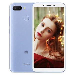 Global Rom Original Xiaomi Redmi 6 4GB 64GB 3000mAh celular googleplay Impressão digital Octa-core 6.6 polegadas 4G Smartphone telefone usado