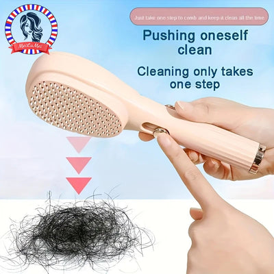 1 peça de Pente Retrátil Mágico - Escova de Massagem e Desembaraçamento do Couro Cabeludo Antiestática para Todos os Tipos de Cabelo - Caixa de Presente de Ferramenta de Beleza