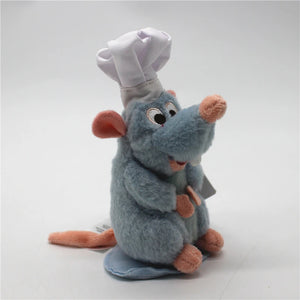 Boneco de Pelúcia Chef Remy de Ratatouille com Ímã para Ombro, Decoração Kawaii, Brinquedo de Pelúcia Criativo, Surpresa de Aniversário, Presente de Aniversário Circundante
