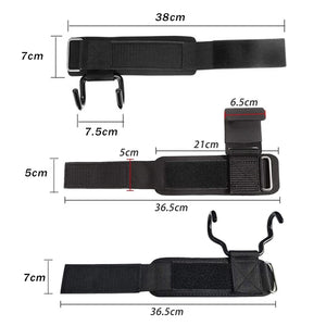 Ganchos de Levantamento de Peso com Envolvimentos para Pulso, Alça de Barra de Mão, Faixa de Pulso para Academia, Ganchos de Fitness, Faixa de Peso para Pull-Ups, Luvas de Levantamento de Potência
