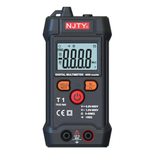 Multímetro Digital Mini Inteligente RMS 4000 Contagens Voltímetro Teste de Tensão de Faixa Automática Continuidade Resistência NCV Doméstico