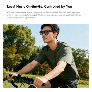 Óculos Inteligentes Xiaomi AI 4K HD Lente Fotocromática Câmera Óculos Chamadas Bluetooth Reprodutor de Música Assistente de Voz Tradução Vídeo