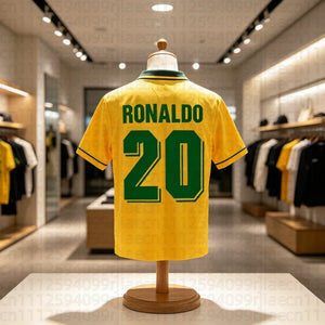 Camiseta com Estampa de Elementos de Futebol Estilo Americano Retrô de Manga Curta Unissex Estilo Esportivo de Rua Tendência Camisa de Futebol Versátil