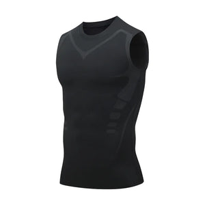 Camiseta Regata de Compressão Masculina, Camiseta de Academia Sem Mangas, Rápido Secagem, Roupas Esportivas Masculinas, Fitness, Musculação, Top de Treino
