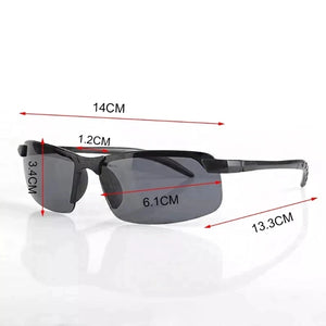Óculos de Visão Noturna Masculinos para Dirigir Óculos Amarelos com Armação de PC Óculos de Sol para Atividades ao Ar Livre para Usar à Noite Antirreflexo Gafas