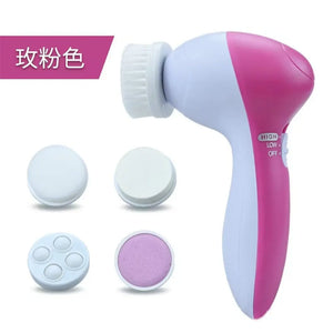 Limpeza Facial Elétrica 5 EM 1 Escova de Limpeza Facial Máquina de Lavagem Spa Cuidados com a Pele Massageador Ferramentas de Limpeza de Cravos Limpador Facial