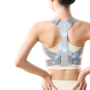 Cinto Corretor de Postura Respirável e Invisível Ajustável Corrige Postura Cinto de Suporte para Costas Colar Cervical Treinamento de Postura