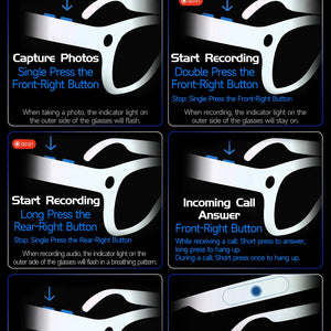 2026 New Upgrade Smart Glasses AI  Camera Photo Recognition Bluetooth Call Translation Video Recording Voice Sunglasses for Men