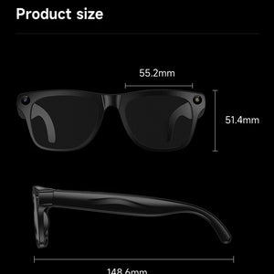 Óculos Inteligentes Xiaomi AI 4K HD Lente Fotocromática Câmera Óculos Chamadas Bluetooth Reprodutor de Música Assistente de Voz Tradução Vídeo