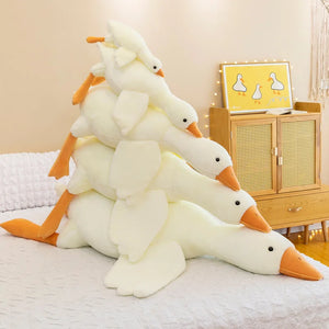 Quente 50/90/130CM Ganso Engraçado de Pelúcia Almofada de Pato Macio Travesseiro de Sofá Almofada Presente de Aniversário para Crianças e Namorada Brinquedo