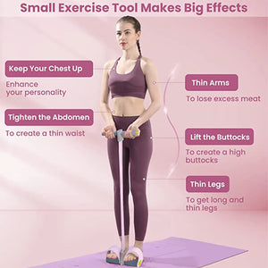 Bandas de Resistência 4-Tubo Yoga Pedal Puller Banda de Resistência Corda Elástica Equipamento de Fitness para Treinamento de Abdômen Cintura Braço