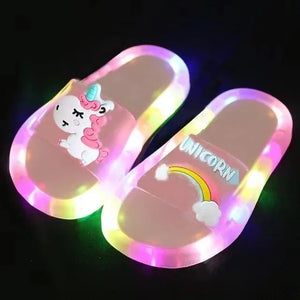 Chinelos para Meninas Chinelos LED para Crianças Chinelos de Banho para Bebês Sandálias para Crianças Sapatos para Meninas e Meninos Sapatos que Acendem para Crianças Pequenas