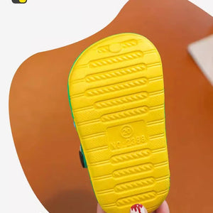 Sapatos  Crianças  Sandálias de Bebê de Cartoon com Solado Macio – Sandálias Infantis Ultra-Leves e Antiderrapantes com Ponta Fechada para Meninos e Meninas na Praia