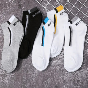 30 Pares de Meias Masculinas Meia de Malha Respirável Curta Casual Meias de Esporte com Bloco de Cores Meias Esportivas Absorvem Suor Tornozelo
