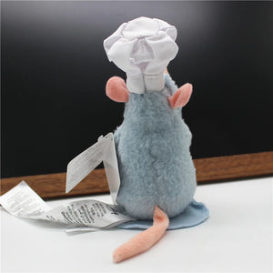 Boneco de Pelúcia Chef Remy de Ratatouille com Ímã para Ombro, Decoração Kawaii, Brinquedo de Pelúcia Criativo, Surpresa de Aniversário, Presente de Aniversário Circundante