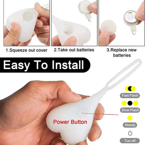 Luz de Ovo para Bicicleta, Bicicleta de Montanha, Passeio Noturno, Luz Traseira Criativa, Equipamento de Ciclismo, Acessórios para Bicicleta, Luz de Advertência, Personalidade