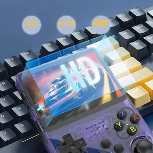 Console de Jogos Portátil Retro R36S - Tela IPS de 3,5 Polegadas, 64GB/128GB/256GB, Dispositivo de Jogos Portátil com Jogos Embutidos
