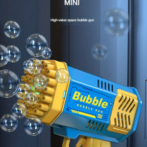 Máquina de Bolhas de 40 Furos, Totalmente Automática, Sopra Bolhas, Leve, Máquina de Bolhas para Uso Externo, Sem Bateria, Sem Água de Bolhas