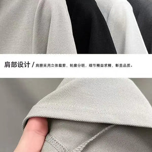 Nova Moda Masculina Camisa Polo de Manga Curta com Colarinho Bordado Verão Nova Camisa Polo Respirável de Manga Curta, Top Masculino de Alta Qualidade para Exterior