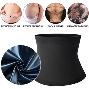 Men's Abdominal Reducer Sauna Body Shaper Fitness Waist Trimmer Waist Trainer Belly Shaping Waist Trainer Corset