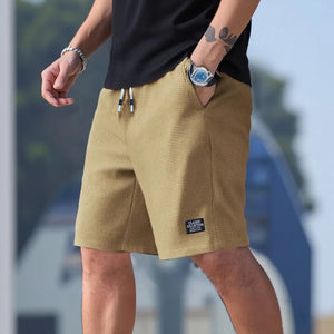 Calções Masculinos, Calças Casuais Masculinas, Calções de Praia Masculinos, Calções de Desporto Masculinos, Novo Tecido Texturizado e Fashionável, Calças Respiráveis, Adequadas para Uso Casual Diário e Desporto