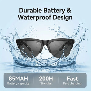 Óculos Inteligentes Fotochromáticos Anti Luz Azul Bluetooth V5.3 Fones de Ouvido para Chamadas HIFI Homens Mulheres Óculos de Sol UV400 Esportes Pesca Trabalho