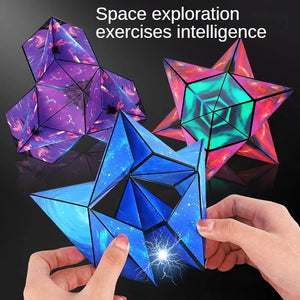 Variedade Geométrica Cubo Mágico Magnético Anti Estresse 3D Cubo de Quebra-Cabeça de Mão para Crianças Aliviador de Estresse Brinquedo Fidget