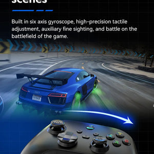 Controlador de jogo móvel sem fio G6 com gatilho Hall e joystick Hall, suportando switch/pc/android/IOS