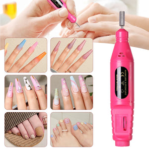 LINMANDA Kit de Brocas Elétricas 6 em 1 Remover Polidor Manicure Lixa de Unha Portátil Equipamento de Broca de Unha Máquina de Ferramentas em Caneta