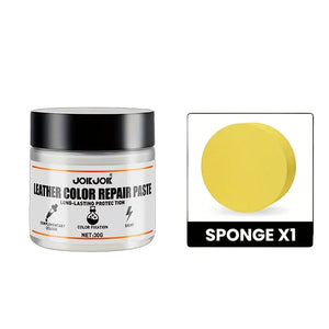 JOKJOK White Leather Restoration Kit - Easy Fixes for Scratched, Faded Leather, Renew Aged Leather Dye, 30g Long-Lasting Repair