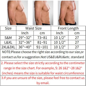 Men's Abdominal Reducer Sauna Body Shaper Fitness Waist Trimmer Waist Trainer Belly Shaping Waist Trainer Corset