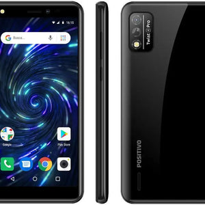 Smartphone Positivo Twist 4 Pro 64GB Preto 4G Octa-Core 1GB RAM Tela 5,5” Câmera. 8MP + Selfie 5MP
