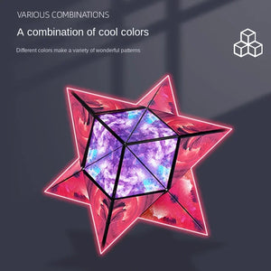 Variedade Geométrica Cubo Mágico Magnético Anti Estresse 3D Cubo de Quebra-Cabeça de Mão para Crianças Aliviador de Estresse Brinquedo Fidget
