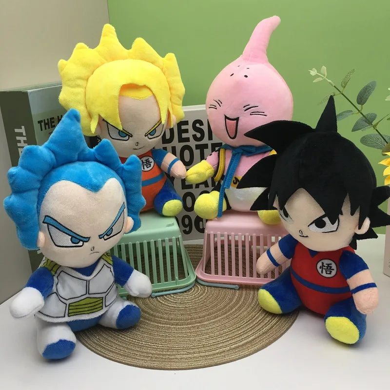Brinquedo de Pelúcia Dragon Ball para Crianças, Piccolo Goku, Super Saiyajin, Vegeta, Alta Qualidade, Presente de Natal, 20cm