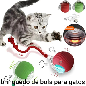 Novo Brinquedo Interativo para Gato, Bola de Gato Automática e Recarregável, Brinquedo Interativo Inteligente para Gatinhos, Brinquedo Inteligente em Forma de Bola para Gato