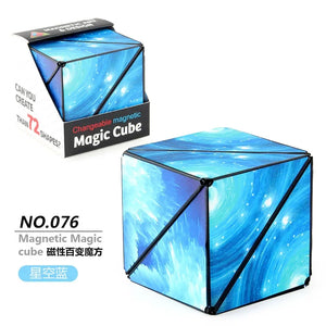 Variedade Geométrica Cubo Mágico Magnético Anti Estresse 3D Cubo de Quebra-Cabeça de Mão para Crianças Aliviador de Estresse Brinquedo Fidget