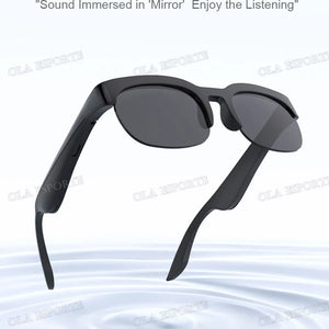 Novos Óculos de Sol Inteligentes Bluetooth V5.3 Chamadas Fones de Ouvido para Esportes ao Ar Livre HIFI Tecnologia Preta Anti-toque UV Para Homens e Mulheres