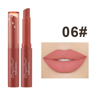 Batom Matte Matte Não Desbotável Hidratante Maquiagem Europeia e Americana Batom Matte Veludo Batom Matte à Prova d'Água Não Fácil de Desbotar Batom Matte Batom