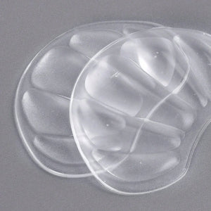 1 Par de Almofadas de Silicone Transparente para Calcanhar e Antepé Unissex Conforto para Saltos Altos Ténis Uso de Verão (Leve e Respirável)