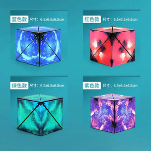 Variedade Geométrica Cubo Mágico Magnético Anti Estresse 3D Cubo de Quebra-Cabeça de Mão para Crianças Aliviador de Estresse Brinquedo Fidget