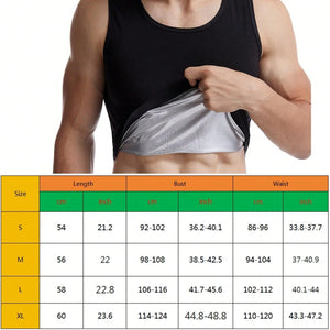Camisa de Sauna para Homens, Camiseta de Suor de Sauna de Manga Curta, Colete de Sauna para Homens, Regata de Exercício na Academia