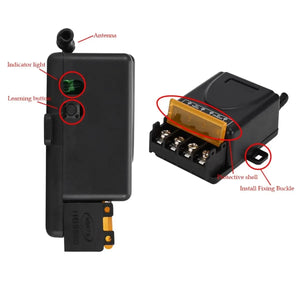 Interruptor de Controle Remoto Universal AC 220V 30A Relé 433mhz Interruptor Sem Fio e Transmissor Liga e Desliga para Luz Lâmpada Bomba de Água Porta