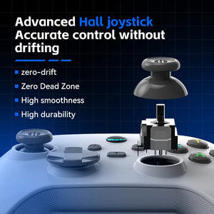 Controlador de jogo móvel sem fio G6 com gatilho Hall e joystick Hall, suportando switch/pc/android/IOS