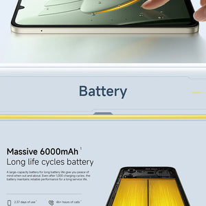 Smartphone POCO C81 Pro Versão Global 6,9 polegadas Display 120Hz Bateria de 6000mAh UNISOC T7250 Octa-core HyperOS 3 2026 Telefone Móvel