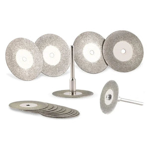 Disco de Corte de Diamante de 22mm Mandril de Roda de Lixa de 3mm para Ferramenta Rotativa de Corte de Metal Peças de Moedor Elétrico